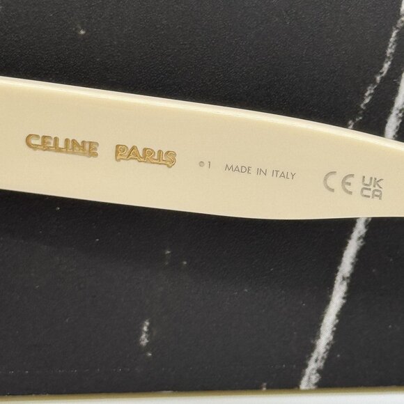 NEW CELINE CL40253F 25F IVORY WOMEN SUNGLASSES CELINE - Picture 9 of 10